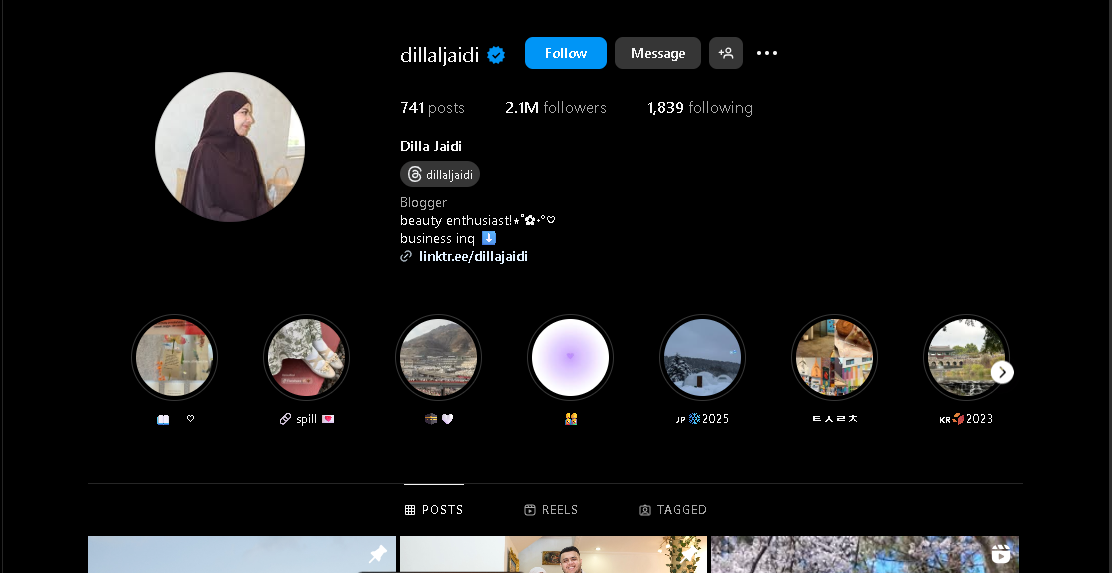 Dilla Jaidi Skincare Influencer Indonesia