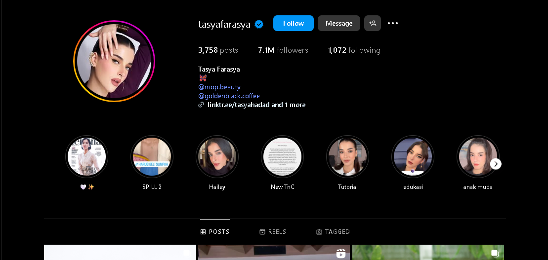 Tasya Farasya Influencer Skincare Indonesia